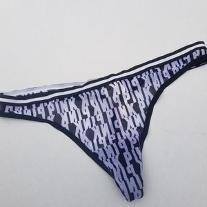 VS PINK logo thong panty size Large